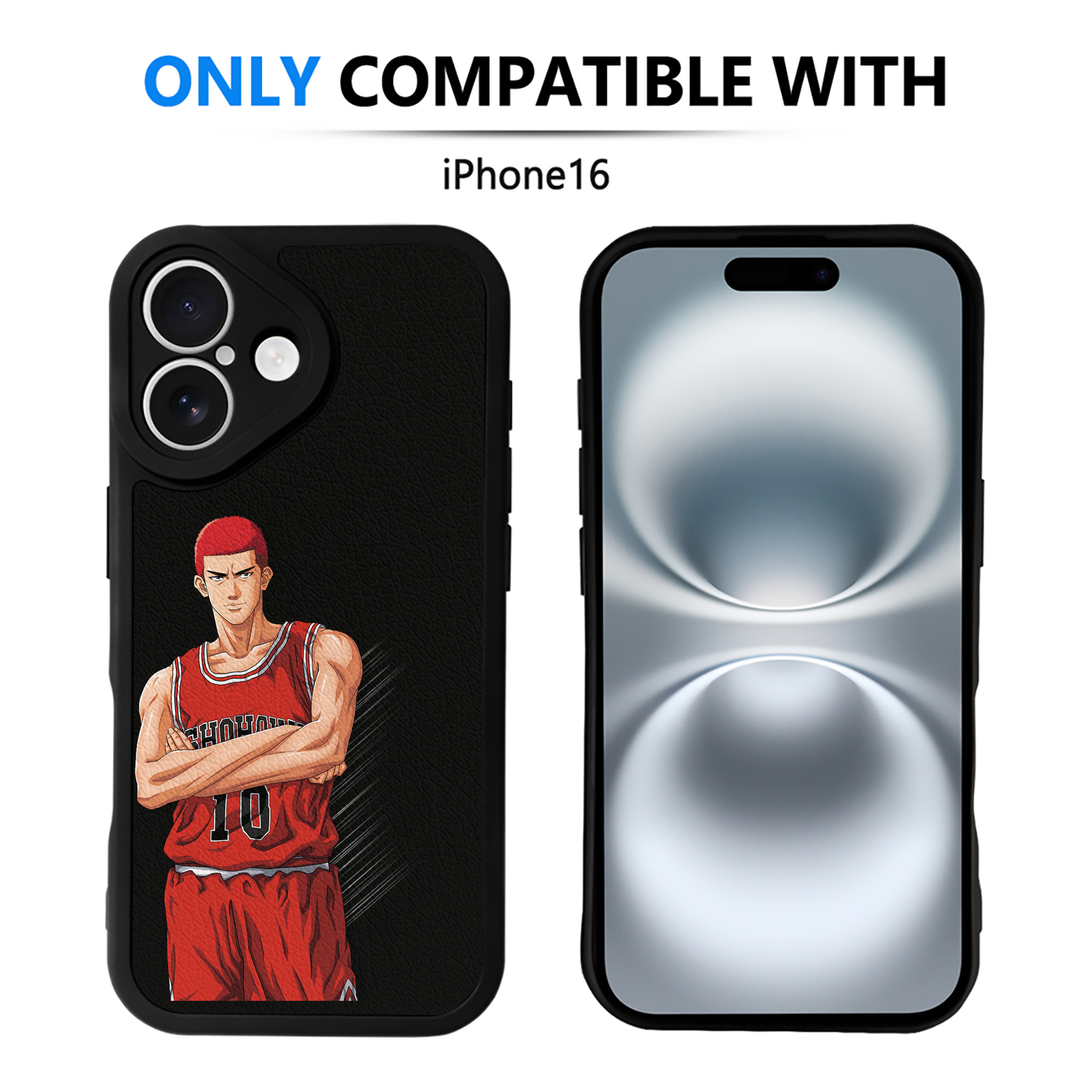 （画像用） SLAM DUNK／スラムダンク 【iPhone 16シリーズ対応】シリコンスマホケース（レザー調） 材質：シリコン